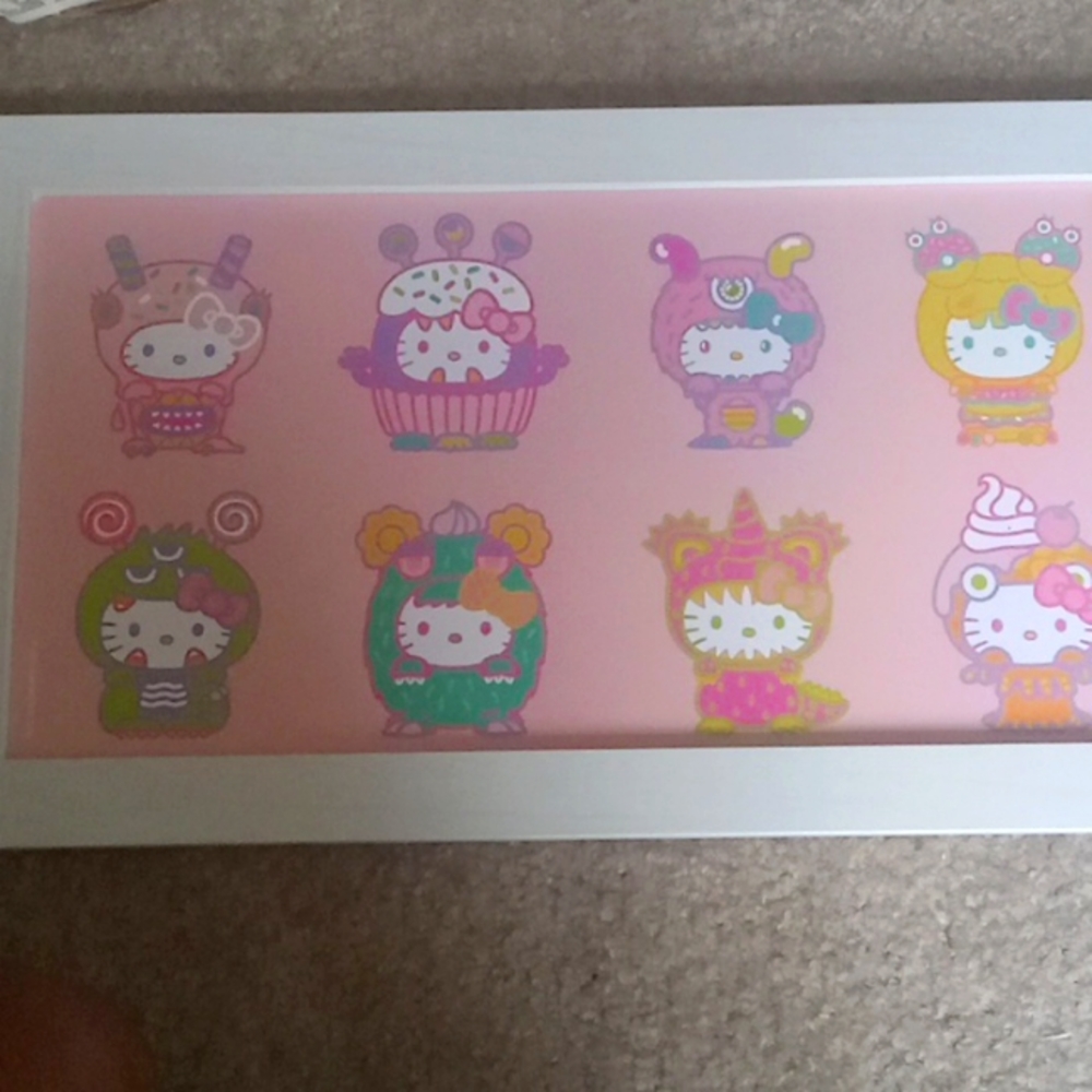 Hello kitty monster wall painting